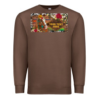 Chestnut (preview)western turquoise gemstone horse cowhide leopard floral backg Premium Sweatshirt - Artiststas
