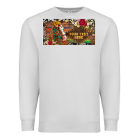 Dove Grey (preview)western turquoise gemstone horse cowhide leopard floral backg Premium Sweatshirt - Artiststas