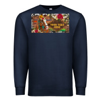 Navy (preview)western turquoise gemstone horse cowhide leopard floral backg Premium Sweatshirt - Artiststas