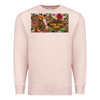 Pale Pink (preview)western turquoise gemstone horse cowhide leopard floral backg Premium Sweatshirt - Artiststas
