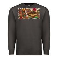 Smoke (preview)western turquoise gemstone horse cowhide leopard floral backg Premium Sweatshirt - Artiststas