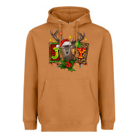 Meerkat joy with reindeer ado Heavyweight Hoodie - AdoDesignShop