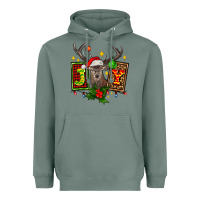 Sage joy with reindeer ado Heavyweight Hoodie - AdoDesignShop