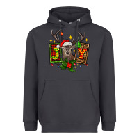 Smoke joy with reindeer ado Heavyweight Hoodie - AdoDesignShop