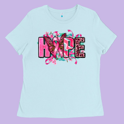 Hope With Butterfly's Ladies Tee Designed By Adodesignshop