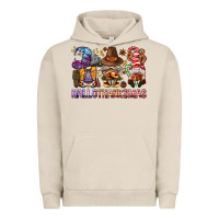 Pigment French Oak hallothanksmas gnomies bbs Urban Hoodie - BundleAndBundleShop