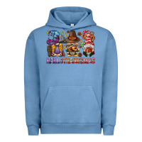 Pigment Pebble Blue hallothanksmas gnomies bbs Urban Hoodie - BundleAndBundleShop