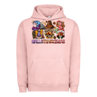 Pigment Salmon hallothanksmas gnomies bbs Urban Hoodie - BundleAndBundleShop