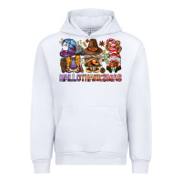 White hallothanksmas gnomies bbs Urban Hoodie - BundleAndBundleShop