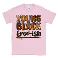 Bubblegum Pink Young black free-ish Classic Tee - Zillion Design Studio