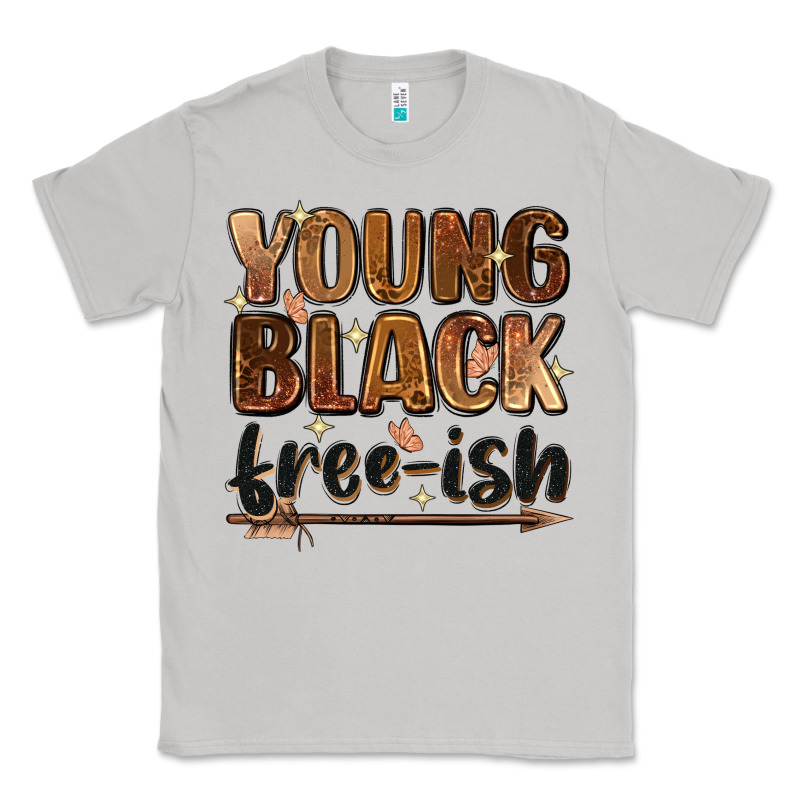 Young Black Free-ish Classic Tee by Zillion Design Studio | Teevron