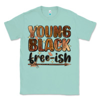 Seafoam Young black free-ish Classic Tee - Zillion Design Studio