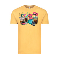 Vintage Mustard crafting coffee cups Vintage Tee - RanaPortraitStore