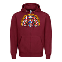 Burgundy usa gnome sunflower rainbow Zipper Hoodie - HRA Design Shop