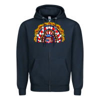 Usa Gnome Sunflower Rainbow Zipper Hoodie | Teevron