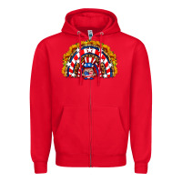 Red usa gnome sunflower rainbow Zipper Hoodie - HRA Design Shop