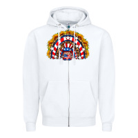 White usa gnome sunflower rainbow Zipper Hoodie - HRA Design Shop