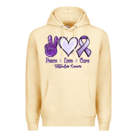 Pina Colada Peace love cure Testicular Cancer Premium Hoodie - NancyCooperArtShop