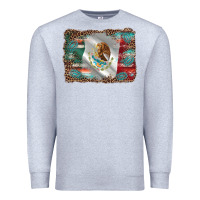 Heather Grey mexico gemstone leopard Premium Sweatshirt - AdoDesignShop