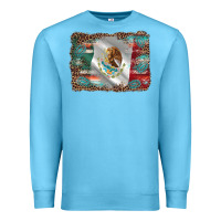 Ocean Blue mexico gemstone leopard Premium Sweatshirt - AdoDesignShop