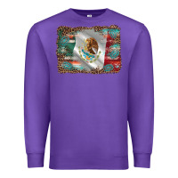 Purple mexico gemstone leopard Premium Sweatshirt - AdoDesignShop