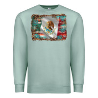 Seafoam mexico gemstone leopard Premium Sweatshirt - AdoDesignShop