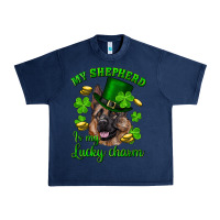 Navy st.patrick's day my shepherd is my lucky charm Urban Heavy Tee - RanaPortraitStore