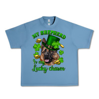 Pebble Blue st.patrick's day my shepherd is my lucky charm Urban Heavy Tee - RanaPortraitStore