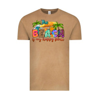 The Beach Is My Happy Place Vintage Tee | Teevron