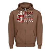 Chestnut baseball mom coffee Zipper Hoodie - RacoonDesign