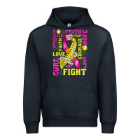 Navy breast cancer softball ribbon love cure fight bbs Urban Hoodie - BundleAndBundleShop