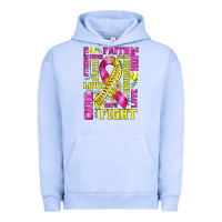 Pigment Grape Ice breast cancer softball ribbon love cure fight bbs Urban Hoodie - BundleAndBundleShop