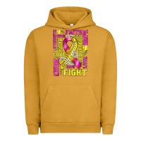 Pigment Peanut Butter breast cancer softball ribbon love cure fight bbs Urban Hoodie - BundleAndBundleShop