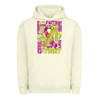 Pigment Pistachio breast cancer softball ribbon love cure fight bbs Urban Hoodie - BundleAndBundleShop