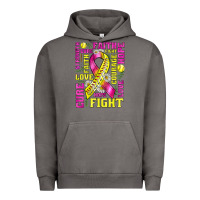 Pigment Tornado breast cancer softball ribbon love cure fight bbs Urban Hoodie - BundleAndBundleShop