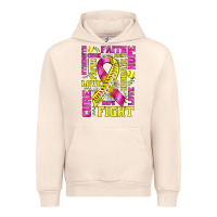 Sandshell breast cancer softball ribbon love cure fight bbs Urban Hoodie - BundleAndBundleShop