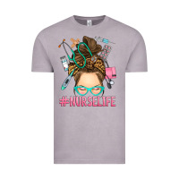 Vintage Zinc messy bun nurse life Vintage Tee - RanaPortraitStore