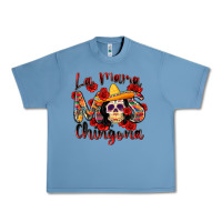Pebble Blue la mama mas chingona Urban Heavy Tee - Zillion Design Studio