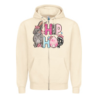 Sandshell Easter Day Hip hop bunny Zipper Hoodie - OliviaCreatesArt