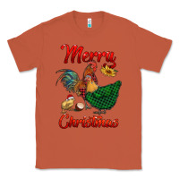 Copper merry christmas chickens Classic Tee - RanaPortraitStore