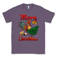 Lavender merry christmas chickens Classic Tee - RanaPortraitStore