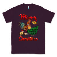Plum merry christmas chickens Classic Tee - RanaPortraitStore