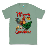 Sage merry christmas chickens Classic Tee - RanaPortraitStore
