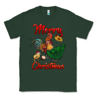 Sports Green merry christmas chickens Classic Tee - RanaPortraitStore