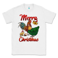 White merry christmas chickens Classic Tee - RanaPortraitStore