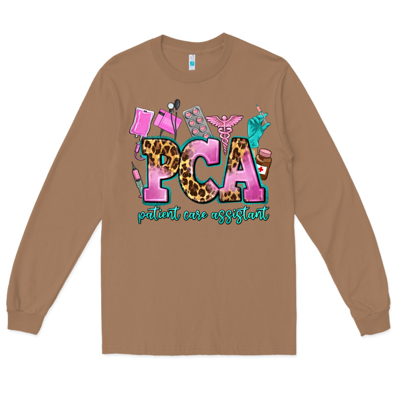 Pca Patient Care Assistant Long Sleeve Tee by AdoDesignShop | Teevron