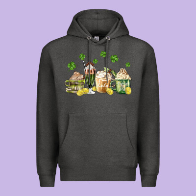 Patricks Day Coffee Premium Hoodie Designed By Maliassmallbusiness