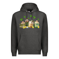Charcoal Heather patricks day coffee Premium Hoodie - MaliasSmallBusiness