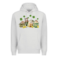 Dove Grey patricks day coffee Premium Hoodie - MaliasSmallBusiness