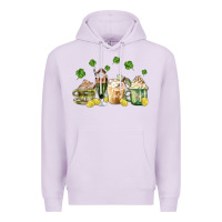 Lilac patricks day coffee Premium Hoodie - MaliasSmallBusiness